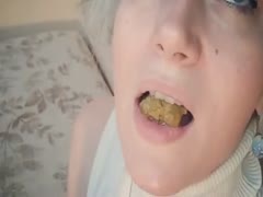 Blonde Whore Eat Shit From Man Ass by Curva71